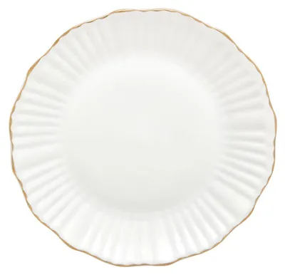 Produktbild von 6er-set runde daphné-flachteller, durchmesser 27 cm, weiß - Atmosphera créateur d'intérieur