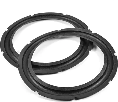 Image de 10inch Speaker Surround Repair Rubber Woofer Edge with Hole (2pcs)