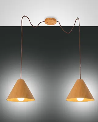 Produktbild von Fabas Luce Pendelleuchte Esino E27 3500x3500mm Eichenholz