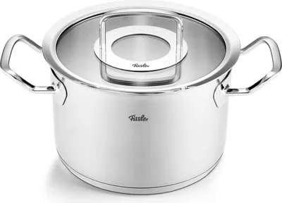 Produktbild von Fissler Original-Profi Collection / Edelstahl-Kochtopf (Ø 20 cm, 3,9L) Töpfe inkl. Glas-Deckel – Induktion
