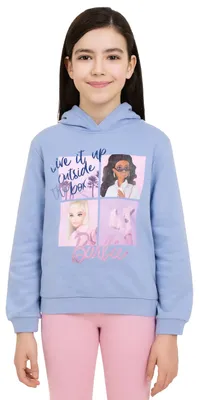 Produktbild von Barbie Hoodie für Mädchen - Kinder Kapuzenpullover Pullover mit Kapuze Sweatshirt Blau 122-128