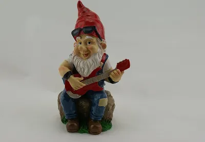 Produktbild von Be4To® Rocker-Zwerg-Gartenzwerg Mit Gitarre-Musikzwerg-Gitarrenzwerg - 13413
