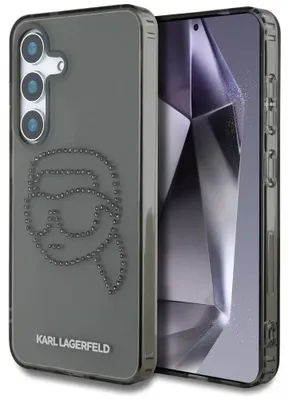 Obrázek produktu pro Pouzdro Karl Lagerfeld Rhinestones Karl Head Logo Samsung Galaxy S25 černá