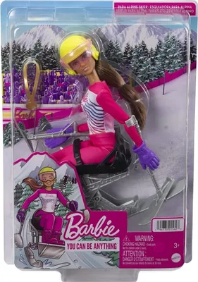 Zdjęcie produktu dla Mattel - Lalka Barbie You Can Be Anything Para Alpine Skier Brunette