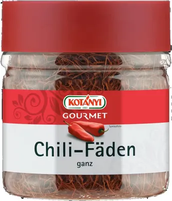 Produktbild von Kotanyi Gourmet Chilifäden ganz getrocknet dezent scharf 45g