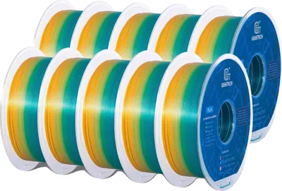 Obrázok produktu pre filament pre 3D tlač, ekologický PLA, 1 kg cievka, farebný gradient
