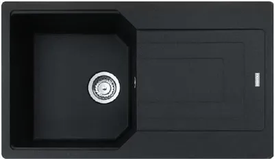 Produktbild von Franke Urban - Fragranit Küchenspüle UBG 611-86, 860x500 mm, onyx 114.0700.112