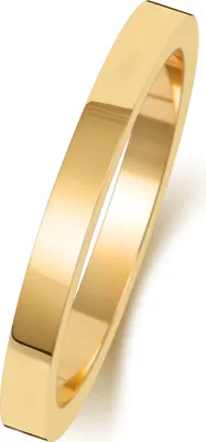 Produktbild von 18 Karat (750) Gold 2mm Flach Form Herren/Damen - Trauring/Ehering/Hochzeitsring, 57 (18.1); TRS1885818KYRSP