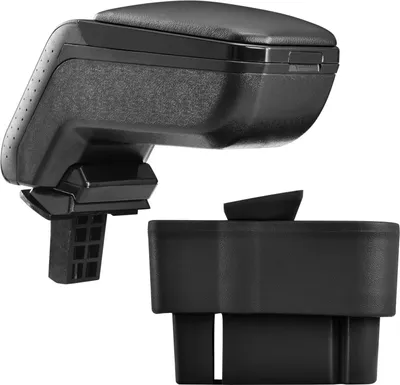 Immagine prodotto di Bracciolo centrale di design COMPLETO in pelle nera per Opel Corsa D 2006-
