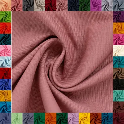 Produktbild von Baumwollstoff HEIDE, 100% Baumwolle, 42 Farben, 150 cm breit, - (Altrosa, 0,5 m)