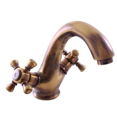 Zdjęcie produktu dla Slezák-RAV Bateria umywalkowa MORAVA OLD BRASS MK328SM Kolor: stary mosiądz, Wymiar: 3/8''