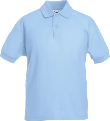 Produktbild von Fruit of the Loom - Poloshirt für Kinder kurzärmlig BC389 (128 (7-8 Jahre)) (Himmelblau)