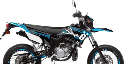 Zdjęcie produktu dla Zestaw grafik Stage6 Blue Deco dla Yamaha DT 50