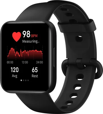 Produktbild von Xiaomi Poco Watch (čierne), meranie SpO2, srdcová frekvencia, AMOLED displej, 1,6 palca, GPS, vodotesnosť ATM, čierne, talianska verzia, jedinečné