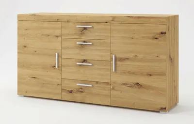Produktbild von Kommode Tom Sideboard 150x38x85cm 2-türig Eiche Artisan