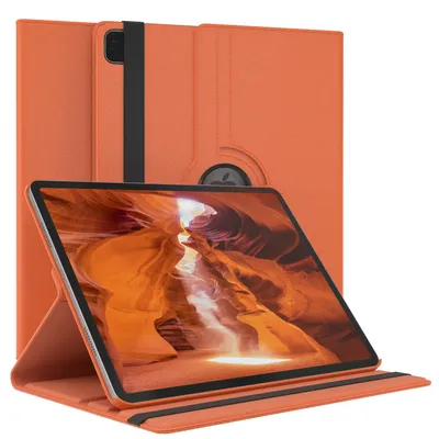 Produktbild von EAZY CASE - Tablet Hülle für Apple iPad Pro 12,9" (2022) Schutzhülle, Tablet Case 360° drehbar in Orange