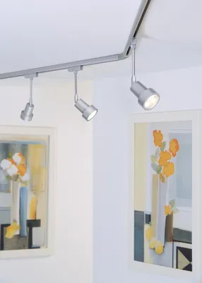 Produktbild von Paulmann URail Schienensystem Light&Easy Spot LEDmanz2 1x3W Chrom matt 230V Metall