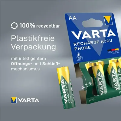 Zdjęcie produktu dla Varta RECHARGE Bateria do telefonu AAA HR03 800mAh 2szt.