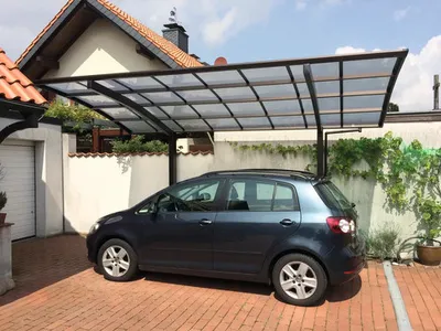 Produktbild von Ximax - 78095 - Aluminium Carport Portoforte Typ 80 Sonderlänge + Sonderbreite XL Mattbraun