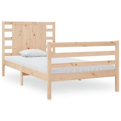 Produktbild von vidaXL Massivholzbett ohne Matratze 90x200 Kiefernholz