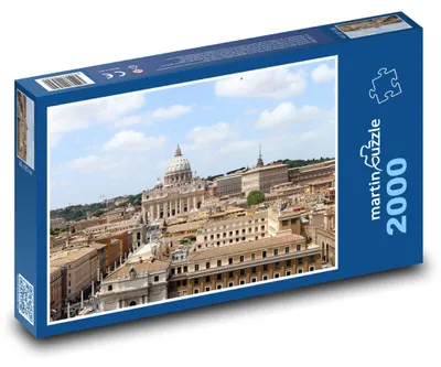 Zdjęcie produktu dla Puzzle 2000 Watykan i bazylika św. Piotra - martinpuzzle