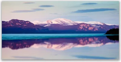 Produktbild von Tulup Leinwand-Bilder 120x60 Wandbild Canvas Kunstdruck Gebirge See Landschaft