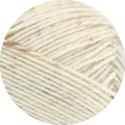 Produktbild von Lana Grossa MEILENWEIT 100 g TWEED 4-fach Sockenwolle mit Tweed-Noppen 420 m Farbe 106 - Natur meliert