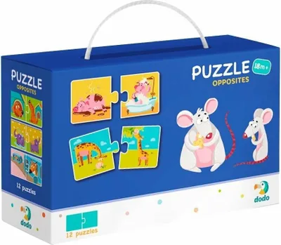 Produktbild von DODO Puzzle Gegensätze 12x2 Teile