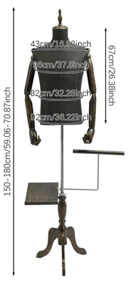 Image de Mannequin pour hommes - Mannequin demi-corps - Présentoir à vêtements - Mannequin de présentation