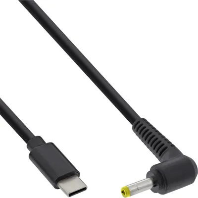 Produktbild von InLine® USB-C zu BenQ/ASUS Notebook (rund/klein) Ladekabel, 2m