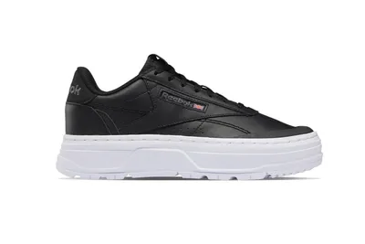 Image de Femmes Chaussures Reebok Club C Double Geo Cuir Chaussures de sport noir 36