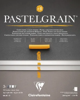 Produktbild von Clairefontaine Block PastelGrain n°1 24x30 cm 12 Blatt, 360g 976058C