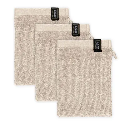Imagen del producto de Colección SCHÖNER WOHNEN. Guante de lavado SENSE, color beige, 16 x 21 cm