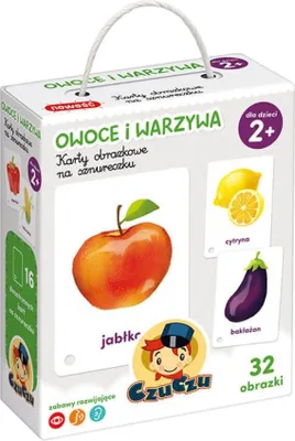 Produktbild von Karty obrazkowe Owoce i warzywa dla dzieci CzuCzu