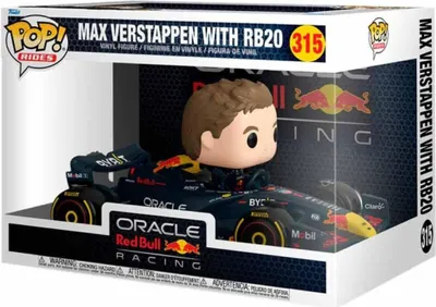 Zdjęcie produktu dla Funko POP! Rides Super Deluxe Oracle Red Bull Racing – Max Verstappen z RB20 figurka