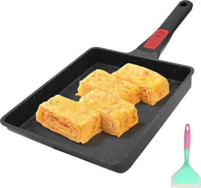Image de Poêle Tamagoyaki, Grande 23x21cm, Antiadhésive, Four, Lavable au lave-vaisselle