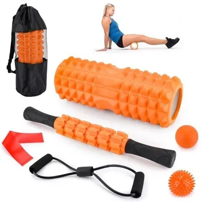 Zdjęcie produktu dla Wałek piankowy do masażu zestaw 7W1 fitness joga rehabilitacja