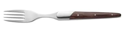 Produktbild von Steakgabel Set CARLOS, mit rotem Pakkaholzgriff, 22,5 cm