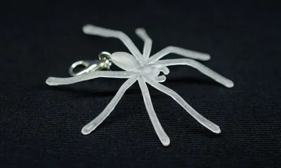 Produktbild von Spinne Charm Anhänger Bettelarmband Miniblings Halloween Spinnen Grusel Leuchtet
