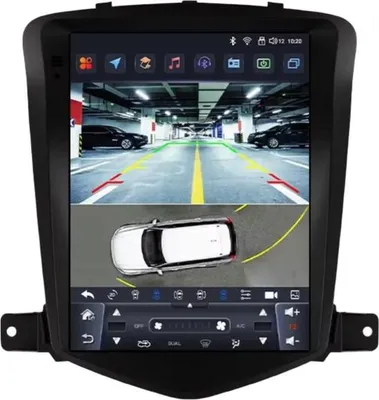 Obrázek produktu pro Autorádio s Bluetooth a kamerou – CarPlay – Pro Chevrolet Cruze J300 (2008–2012) – Kompatibilní s Apple a Android – Stereo systém – Navigace – Automobilový navigační systém