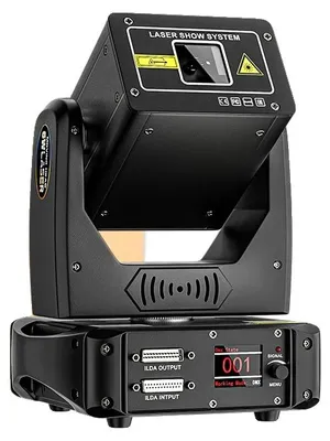 Productafbeelding van Bewegende laser, RGB-kleurmenging, DMX-besturing, 6W laser met app-bediening
