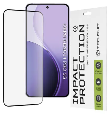 Obrázek produktu pro Techsuit – 111D Full Cover / Full Glue ochranné sklo pro Oppo Reno14 Pro – černé