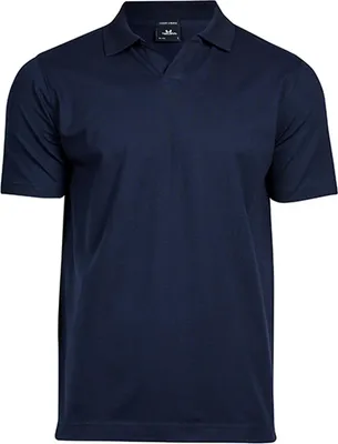 Produktbild von Tee Jays 1404 | Luxury Stretch V-Neck Poloshirt für Herren - Farbe: Navy - Größe: M