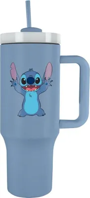 Image de Lilo & Stitch - Mug de voyage "Stitch Waving", 1,1 L PM11047 (Taille unique) (Bleu/Blanc)