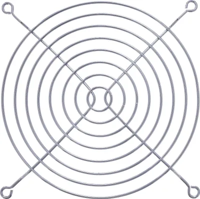 Produktbild von InLine Lüftergitter Metall, verchromt, 140x140mm, Metall, Silber, 140 mm, 140 mm, 43 g, 160 mm