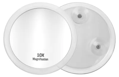 Image de Petit miroir compact avec ventouses, pratique et idéal pour les déplacements