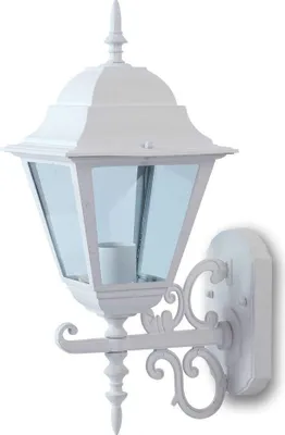Zdjęcie produktu dla Kinkiet zewnętrzny 761 biały 1xE27x60W aluminium wym:44,5x24,5x18,5cm IP44 V-TAC
