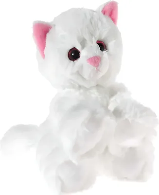 Obrázok produktu pre GLITTER-KITTY detská mačka, biela veľkosť 20 cm