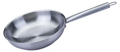 Image de Poêle 24 cm en inox 18/8 Fackelmann Ovalgriff