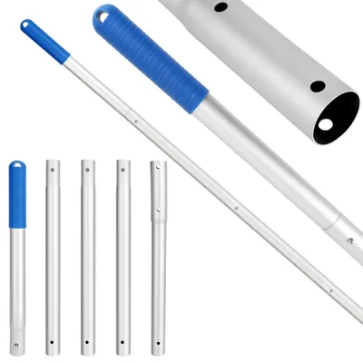 Zdjęcie produktu dla Teleskopowa rura do czyszczenia basenu, aluminiowa, 5-częściowa, regulowana